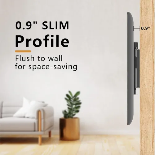 Miniatura 2 de Soporte de pared para TV de perfil bajo fijo para televisores LED, LCD y plasma de 14 a 43 pulgadas, pantalla plana, soporte universal para monitor