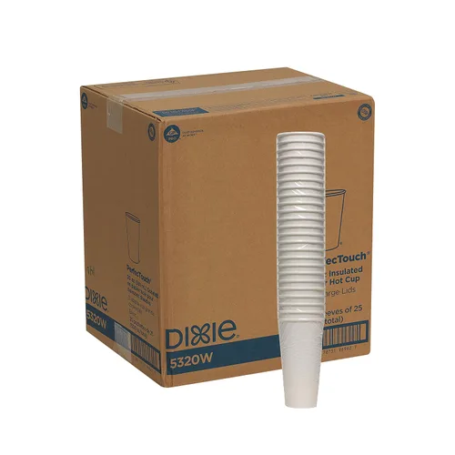 Miniatura 14 de Dixie PerfecTouch - Tazas de café de papel de 20 onzas por GP PRO, diseño de neblina de café, 500