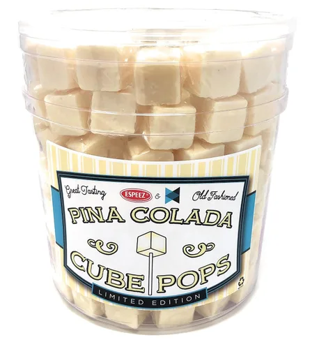 Miniatura 11 de Chupetas de Caramelo Duro en Cubo: Paquete de Chupetas con Sabor Envueltas Individualmente por Espeez - Paletas Cuadradas de Fiesta Estilo Antiguo