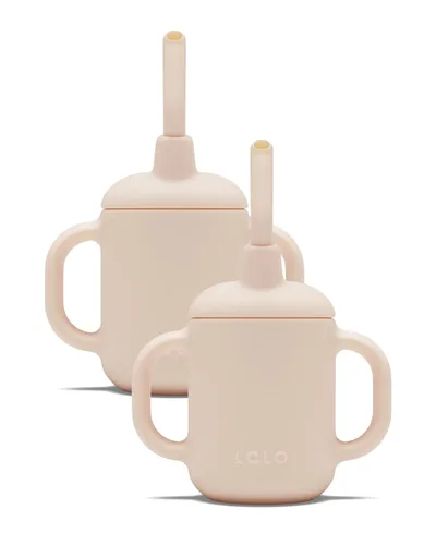 Miniatura 11 de Lalo Little Cup, Vaso con Pajita de Silicona No Tóxica con Asas - Vaso Entrenador para Bebés y Niños Pequeños - Sistema de Entrenamiento de Mini