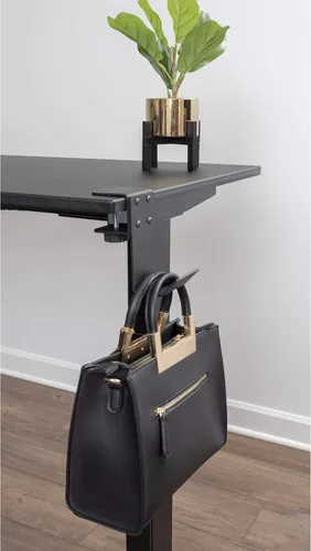 Miniatura 4 de Stand Up Desk Store - Gancho para colgar los auriculares, la mochila o la bolsa bajo el escritorio. Se fija con la abrazadera en el escritorio