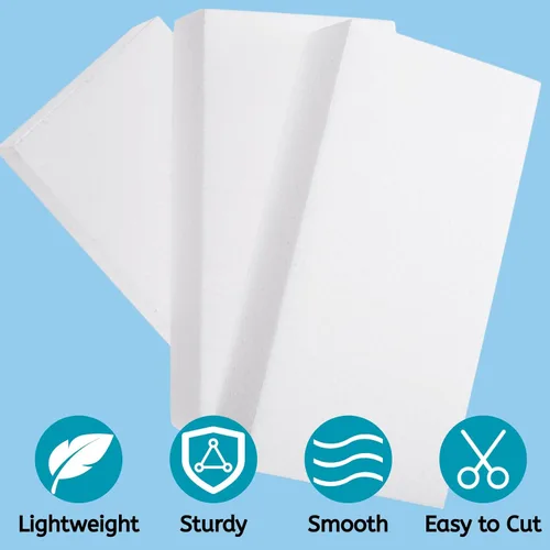 Miniatura 3 de YOUEON 12 bloques de espuma para manualidades, bloques rectangulares de espuma gruesa de 8 x 4 x 2 pulgadas, ladrillos de poliestireno para artes