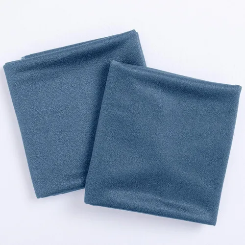 Miniatura 2 de Socomi Tela drapeada de arco de boda de 29 pulgadas x 20 pies, 2 paneles de cortina transparente azul polvoriento para exteriores, cortinas Azul
