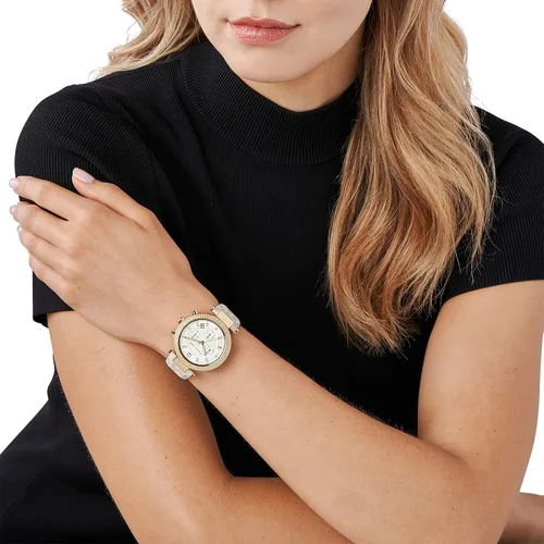 Miniatura 6 de Michael Kors - Reloj Parker de acero inoxidable con detalles de diamantes