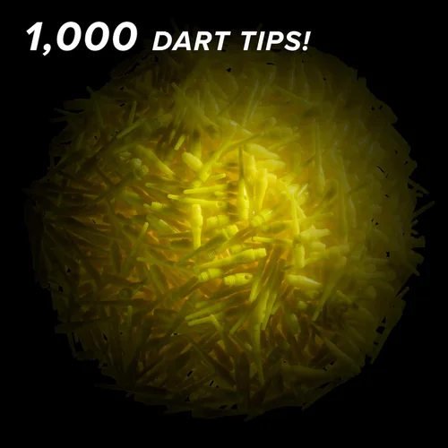 Miniatura 3 de Viper Dart accesorio suave para punta de dardos Tufflex III 2BA, en paquete de 100 y 1000 unidades Amarillo Neón