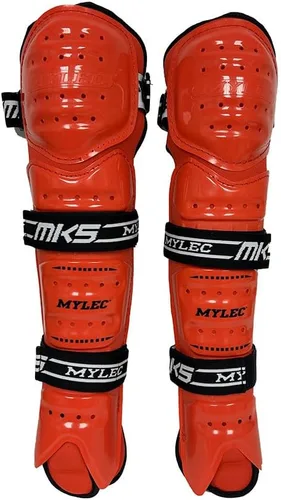 Miniatura 9 de MyLec MK5 Street/DEK Espinilleras, Accesorios de Hockey Ligeros y Duraderos, Correas de 360°, Carcasas Frontales Duras, Material Transpirable