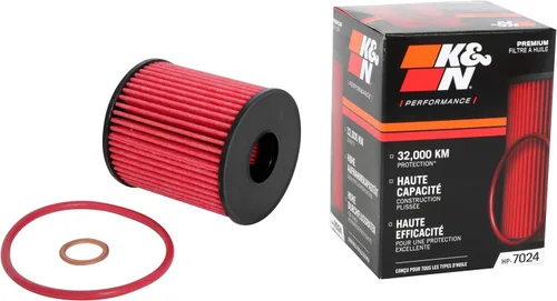 K&N Filtro de aceite premium: protección del motor de 20,000 millas, alta capacidad/alta eficiencia: compatible con MINI/FORD/Peugeot/LAND ROVER
