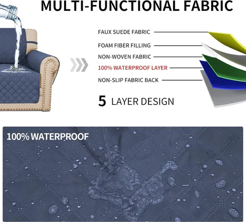 Miniatura 3 de Easy-Going Funda para Sofá Funda para Silla Funda para Sofá Impermeable Funda para Sofá Lavable Funda para Sofá de Tela Antideslizante Protector
