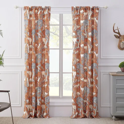 Miniatura 16 de Greenland Home Fashions Colección de Tratamiento de Ventanas, Cortinas, Volantes, Cortinajes, Paneles, Forradas con Alzapaños, 42" An x 84" L, Juego