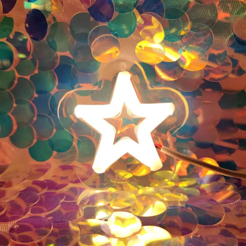 Miniatura 2 de Letrero de neón con USB Power Star, letrero de luz de neón personalizado para dormitorio, hogar, decoración de pared, decoración de fiesta LED
