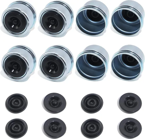 Miniatura 11 de 2 juegos de kit de cubo de remolque 5 en 5 pulgadas para eje cónico de 3500 lbs de 1-1/16 pulgadas a 1-3/8 pulgadas, kit de eje de remolque de 5x5