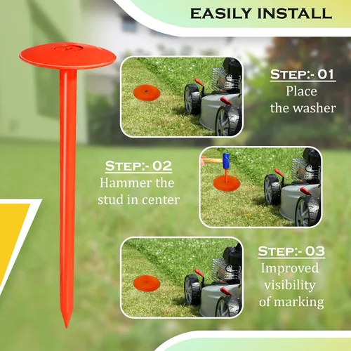 Miniatura 7 de FEBTECH - Marcador de tanque séptico - 2.7 x 10 pulgadas - Marcadores de línea adecuados para proteger tu tanque séptico y el límite de propiedad