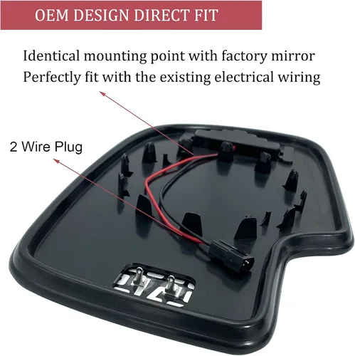 Miniatura 4 de Espejo calefactable para el lado izquierdo del conductor, repuesto para Chevy Chevrolet Silverado Avalanche Suburban Tahoe GMC Sierra Yukon Cadillac