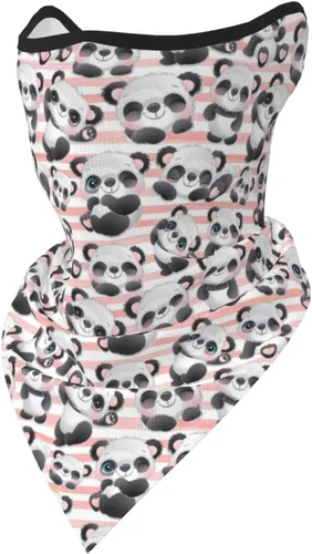 Polaina para el cuello, bandanas para hombres y mujeres, cubierta de bufanda para la cara con rayos UV, con agujero para las orejas, máscara facial