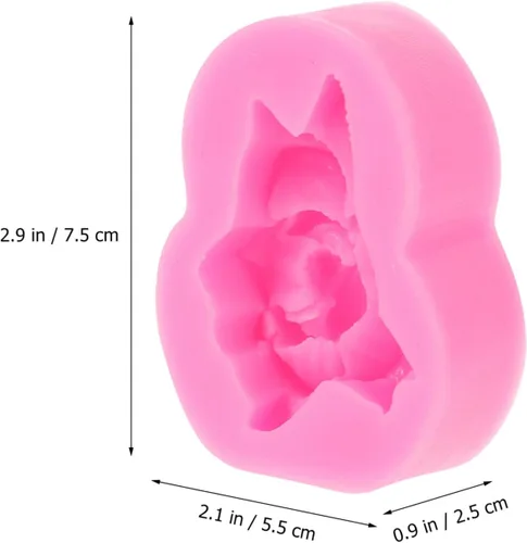Miniatura 6 de EXCEART Diy Candle - Molde de aromaterapia hecho a mano, kit de velas de flores de rosa