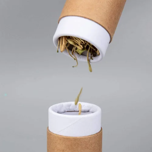Miniatura 6 de BENECREAT 12 tubos de cartón Kraft BurlyWood de 0.3 fl oz, recipientes redondos de cartón, tubos de bálsamo labial, tubos de cartón para lápices