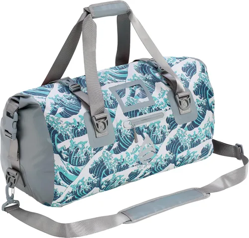 Miniatura 27 de Skog Å Kust Duffelsak - Bolsa de lona impermeable resistente para deportes, viajes y más, tamaños de 40, 60 y 90 litros, Negro, Deportivo/resistente