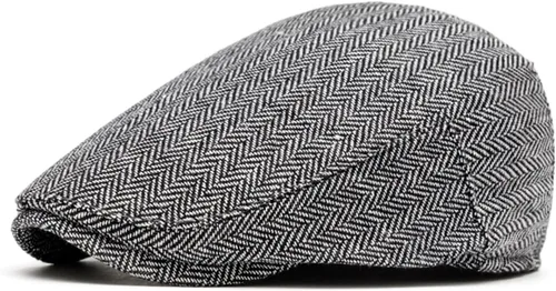Miniatura 10 de meioro Gorra plana de espiga para hombre, gorra clásica de tweed de Newsboy, gorra de mezcla de lana, gorra plana de Gatsby, gorras de hiedra