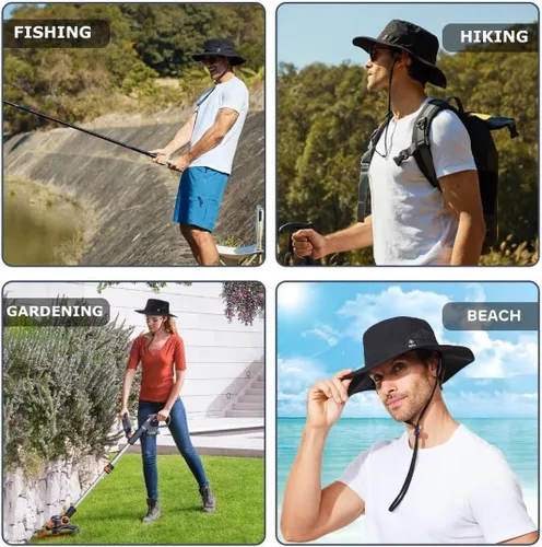 Miniatura 6 de Fishing Hat for Mens Sun Hat Wide Brim Bucket Hat SPF UV Protection XL XXL Large Size Big Head Hiking Beach Safari