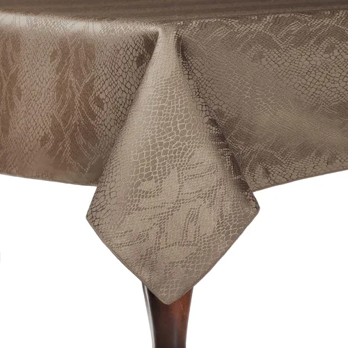 Miniatura 5 de Ultimate Textile Modern Damask Kenya - Mantel cuadrado (72 x 72 pulgadas), color negro