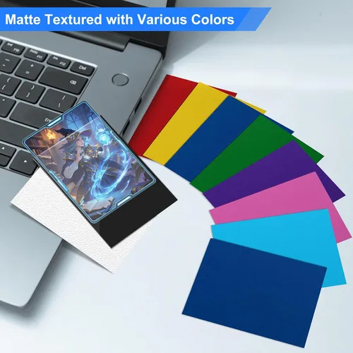 Miniatura 6 de Fundas para Cartas Coleccionables de Ajuste Perfecto, Fundas Mate TCG, Protector de Tarjetas Deportivas Suave para Tarjeta Fotográfica, Fácil
