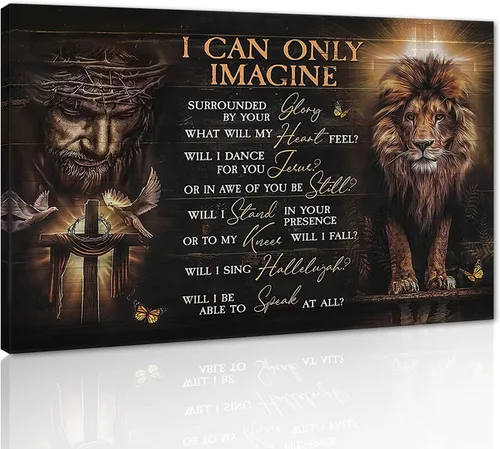 Imágenes grandes de Jesús para decoración de pared, póster de El león de Judá, impresiones HD, imágenes inspiradoras vintage para sala de estar,