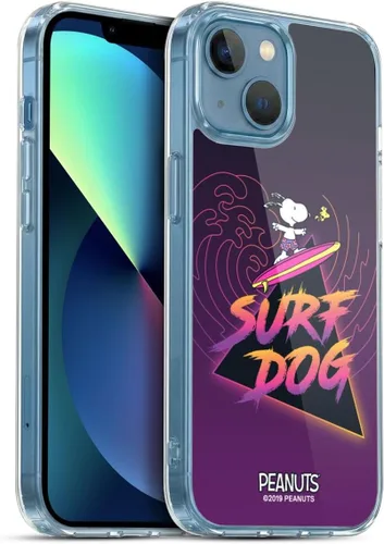 Miniatura 211 de Head Case Designs Peanuts Tropical Surf Snoopy Aloha Disco Gel Funda con licencia oficial [protección de grado militar] compatible con Apple iPhone