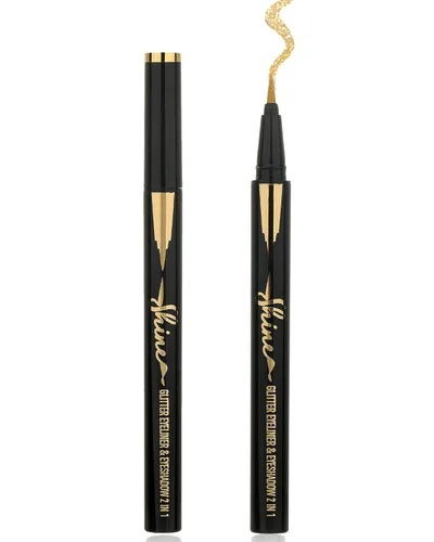 Miniatura 12 de Lápiz delineador de ojos líquido dorado y plateado, 2 piezas, de larga duración, impermeable, a prueba de manchas, pigmentado, acabado brillante