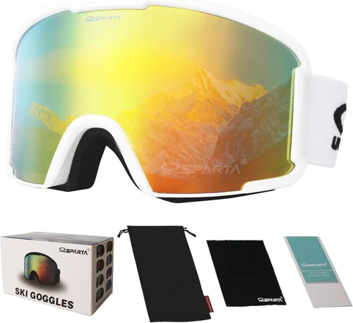 Miniatura 15 de OUTDOOR SPARTA OTG - Gafas de esquí para hombres, mujeres y jóvenes, 100 % protección UV y antirreflejos