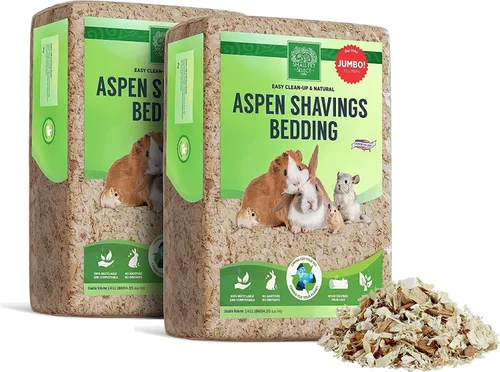 Small Pet Select Ropa de cama de álamo natural de alta calidad, ropa de cama de animales para mascotas pequeñas de interior y exterior, fabricada en