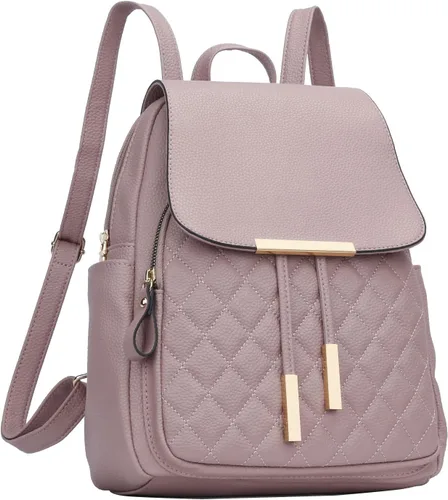 Miniatura 16 de KKXIU - Mochila de cuero de moda para mujeres y damas, bolsa de viaje y para el día, con correa para los hombros, A-Negro, Mediana, Mochila