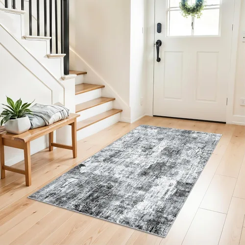 Miniatura 14 de Alfombra antideslizante lavable de 2 x 3 pies - Alfombra suave de pelo bajo para cocina, entrada y dormitorio - Tapete moderno para puerta