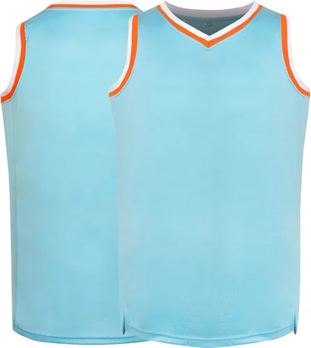 Miniatura 7 de Phoneutrix Camiseta de baloncesto en blanco, camisetas deportivas reversibles de malla para hombre, tallas S-3XL