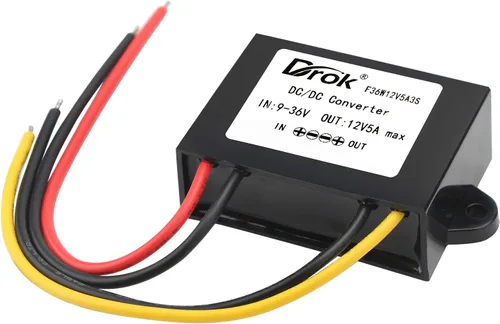 Miniatura 12 de DROK Boost Buck Convertidor de 9V-36V a 12V 3A 36W carcasa de aluminio impermeable auto elevador regulador de voltaje 12V V Transformador de voltios