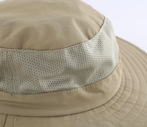 Miniatura 6 de Home Prefer Sombrero de malla para exteriores UPF50+ Sombrero de pesca de ala ancha con solapa para el cuello