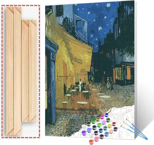 Miniatura 11 de Serie de Obras Maestras de Vincent Van Gogh Pintura por Números para Adultos de Tucocoo, Kits de Pintura por Números DIY para Adultos Principiantes