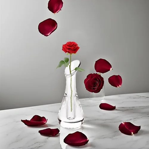 Miniatura 3 de Jarrón de plástico transparente de 6 pulgadas de altura para una rosa, resistente a la rotura #2020