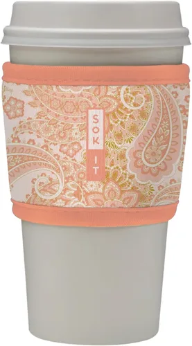 Miniatura 61 de Sok It HotSok Coffee & Tea - Funda de neopreno con aislamiento reutilizable (floral abstracto)