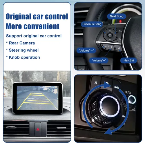 Miniatura 7 de Kit de reajuste de Apple CarPlay y Android Auto para Mazda, TK78-66-9U0C Hub OEM Compatible con el sistema MZD Connect, adaptador Apple CarPlay