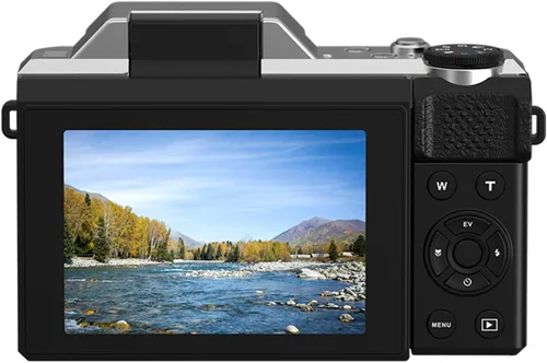 Miniatura 4 de Ordro Cámara digital D27 Zoom óptico 6X Video Full HD 4K 1080P Diseño retro vintage Cámara compacta para apuntar y disparar para viajes
