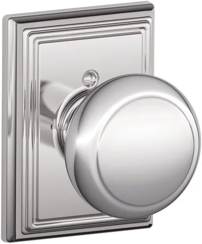 Miniatura 18 de Schlage F10 AND 716 ADD - Pomo Andover con moldura Addison, cerradura de paso para pasillos y armarios, bronce envejecido