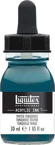 Miniatura 54 de Liquitex - Pintura acrílica profesional INK! Jarro de 1 onza, color blanco de titanio Bronce Rico Iridiscente