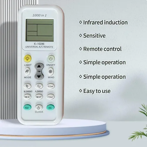 Miniatura 3 de Generic K-1028E - Control remoto universal de aire acondicionado A/C, apto para Haier, Geli, Hitachi, Panasonic, LG, Sharp, Gree, Midea, Bosch