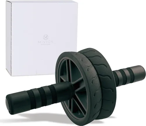 【Amazon.co.jp 限定】MIVIOS 腹筋ローラー 膝マット付き アブホイール 腹筋 筋トレグッズ エクササイズローラー 体幹 ダイエット器具 ミビオス みびおす