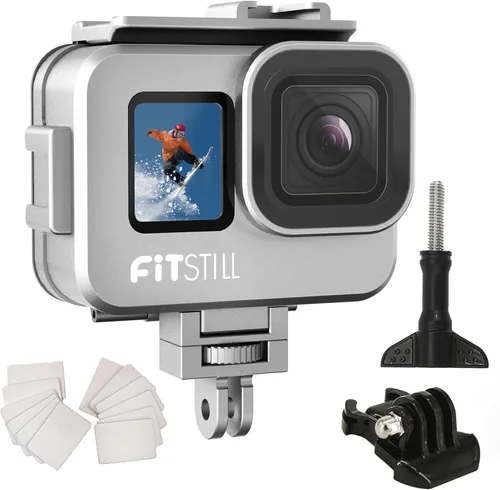 Miniatura 10 de FiTSTILL Funda impermeable subacuática para Go Pro Hero 13/12/11/10/9, color negro, carcasa protectora subacuática de buceo de 196 pies/60M