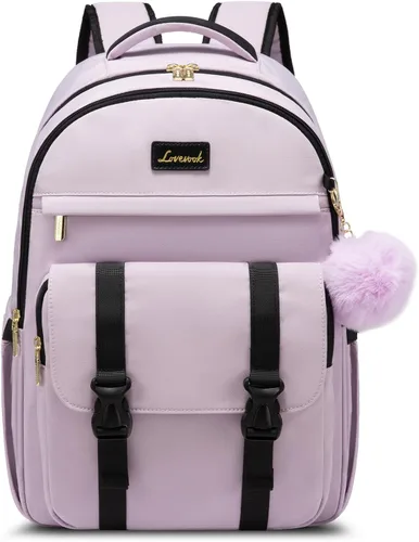 Miniatura 11 de LOVEVOOK - Mochila de regreso a clases para adolescentes, mochila escolar para niñas de 14 a 16 años, linda mochila para estudiantes, bolsa de viaje