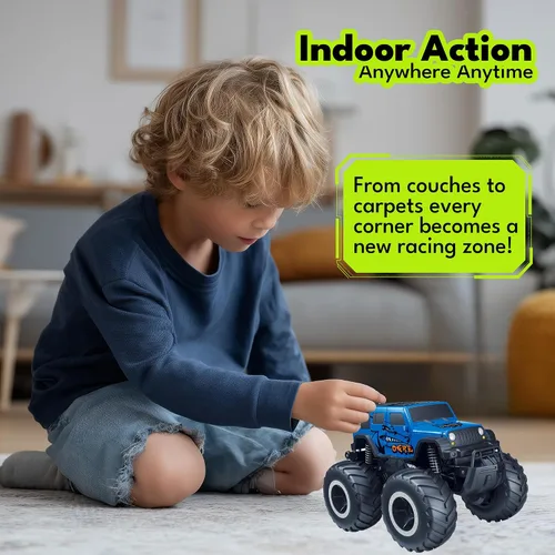 Miniatura 7 de Threeking 1:16 Impermeable Monster Truck SUV Juguetes RC Cars Control Remoto Coche Camión Juguetes 4WD Todo Terreno Off-Road Car Juguetes Regalos 6