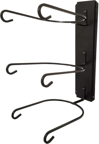 Miniatura 3 de American Made Classic - Soporte para sombreros de tres niveles, color negro