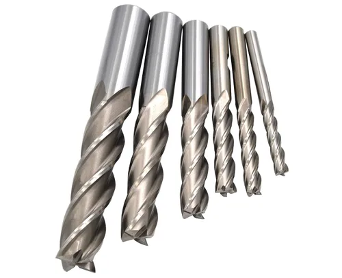 Miniatura 25 de Wokesi Ø5/16''×5/16''SHANK×3-1/2''OAL, extra largo, 4flauta, acero de alta velocidad, pulido completo, cortador de fresado de extremo cuadrado