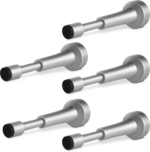 Miniatura 18 de 3 topes de puerta de resorte para pared, tope de puerta de 4.33 pulgadas para parte inferior de la puerta, topes de puerta de aluminio con punta